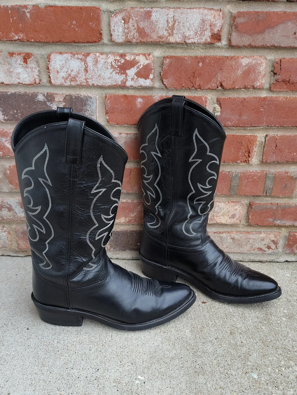 Old West Trucker Leather Western Work 13